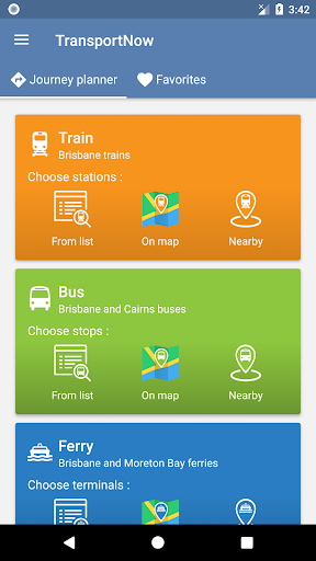 Transport Now Brisbane -train, Screen 2