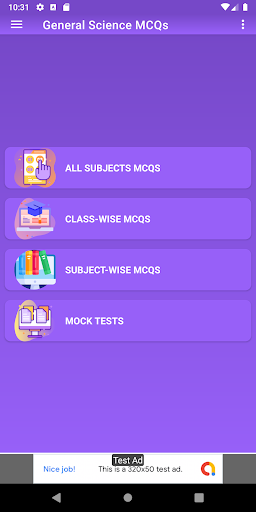 General Science MCQs Screen 2
