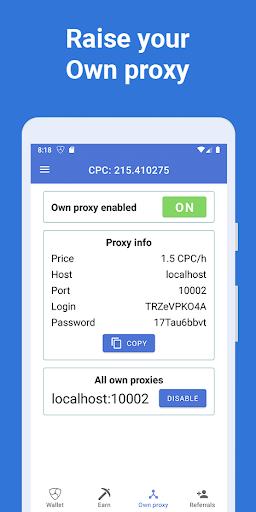 Coin Mining - Mobile Proxies screen 2