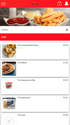 Android application Cafetaria de Ziepe Nuth screenshort