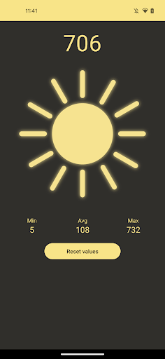 Lux meter Screen 3