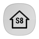 White S8 Free Launcher Experience Theme Icon Pack icon