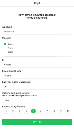 Bırakabilirsin Screen 3