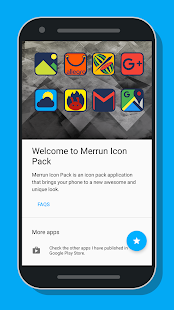 Merrun - Schermata pacchetto icone