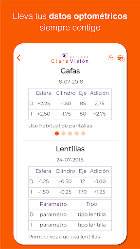 Ópticas ClaraVisión Screen 2
