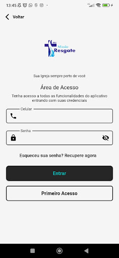 Android application Missão Resgate Oficial screenshort