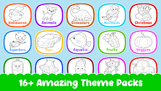 Game screenshot Kids Coloring Games: Unicorn hack
