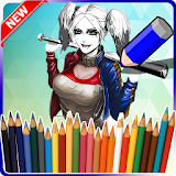 Coloring Harley Quinn  icon