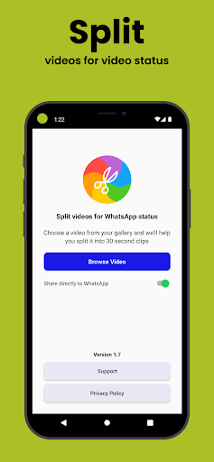 Android application Quick Split screenshort