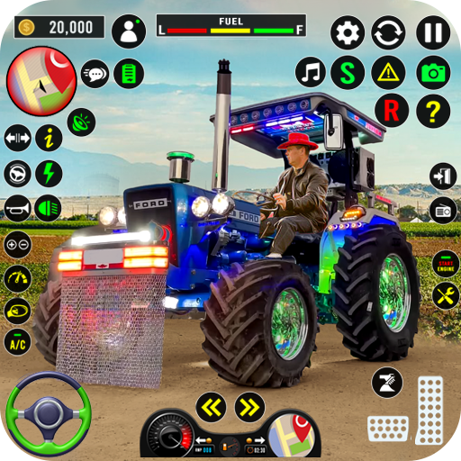 インド人 農業 ゲーム 3D トラクター