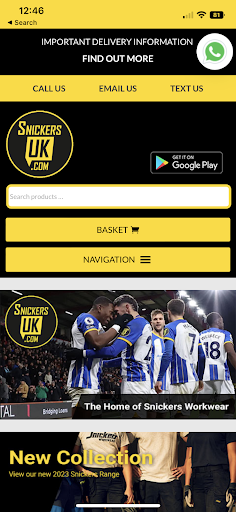 Android application SnickersUK screenshort
