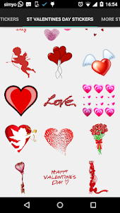 Valentine's day photo stickers