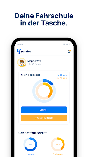 Android application Yarrive - die Führerschein App screenshort