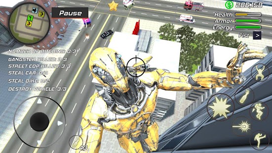 Super Crime Steel War Hero Iron Flying Mech Robot Screenshot