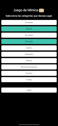 Juego de Mímica PRO Screen 2