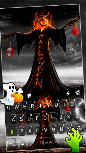 Android application Halloween Monster Keyboard Bac screenshort