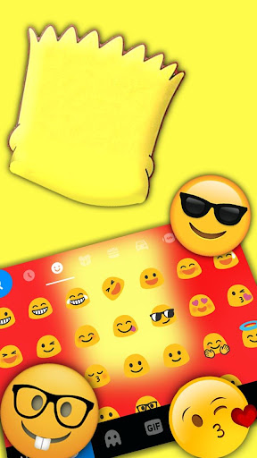Yellow Cartoon Man Keyboard Th Screen 3