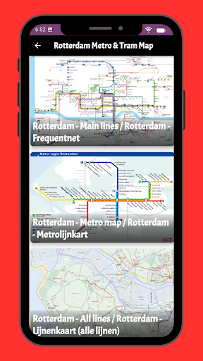 Rotterdam Metro & Tram Map Screen 3