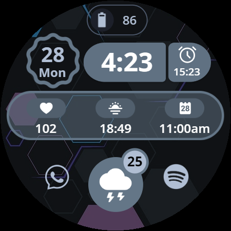 Watchface Material 2 screenshot 23