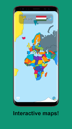 Android application Geography quiz screenshort