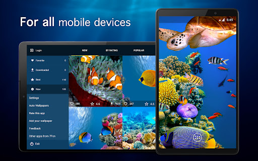 Screenshot of Underwater Wallpapers PRO