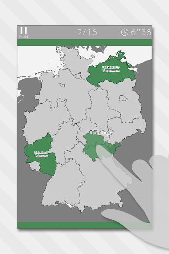 Enjoy Learning Germany Map Puzzle 3.3.7 screenshots 1
