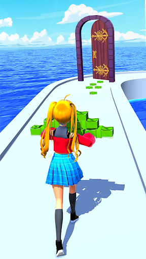 Money Run Girl Runner 3D