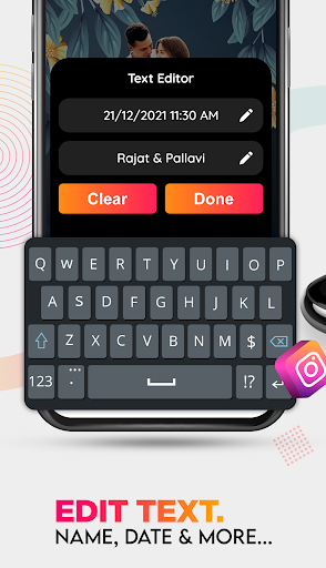 Pre Wedding Photo Editor - Days to Go