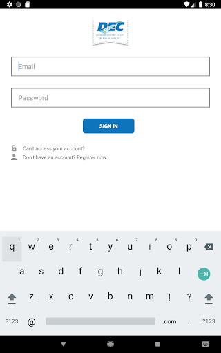 Screenshot of DEC Connect