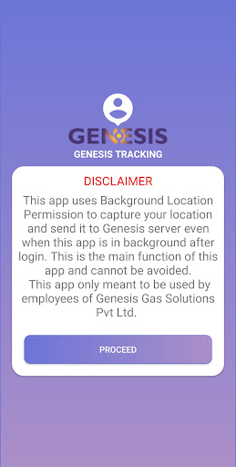 Android application Gen Tracking screenshort