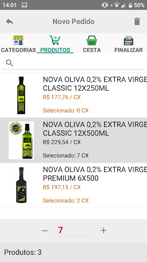Pedidos KA2 Screen 2