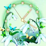 Cover Image of Download Snowdrops Spring Clock  APK