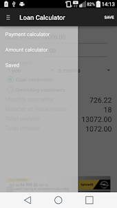 Easy loan calculator