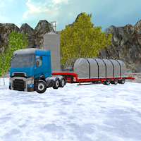 Зима ферма грузовик 3D: силос Транспорт