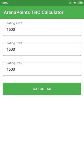 Arena point calculator Classic TBC - Wow