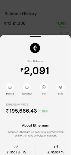 Avici- Buy Bitcoin with UPI Screen 3