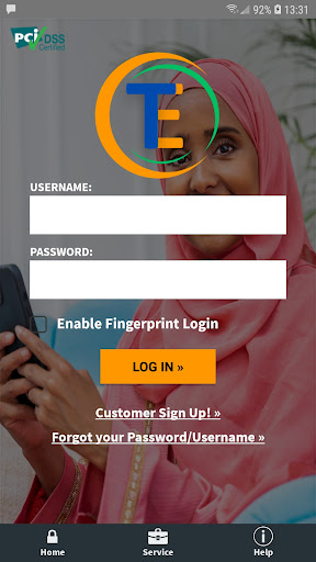 Android application Tawakal Mobile screenshort