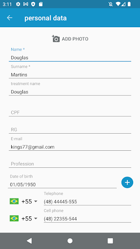 Android application Fly Group screenshort