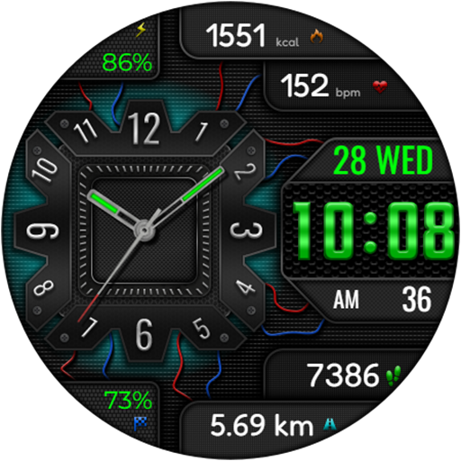 Hybrid AMIRATO WS43 Watch face Screenshot