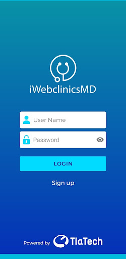 Android application iWebclinicsMD screenshort