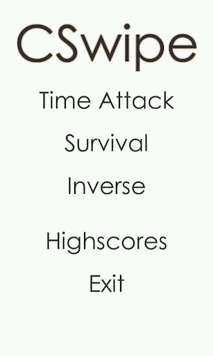 Android application CSwipe screenshort