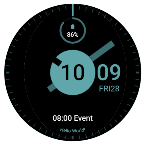 Minimal Info Watch Face