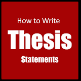 How to write a thesis statement icon