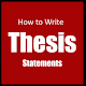 How to write a thesis statement تنزيل على نظام Windows