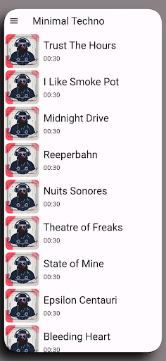 Minimal Techno Songs Tones Screen 3