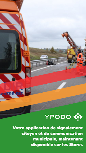 Android application YPODO actualité et signalement screenshort