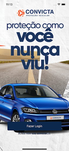 Android application Convicta - Proteção Veicular screenshort