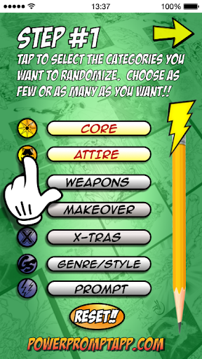 The Ka-Pow!! POWER PROMPT Screen 3