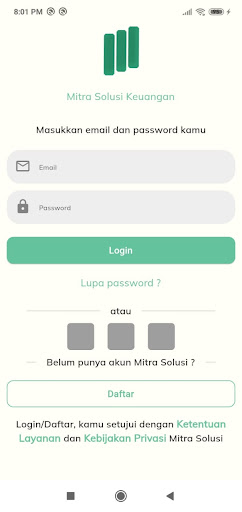 Android application mSolusiK screenshort