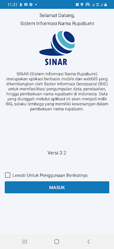 Android application Sinar Toponim screenshort